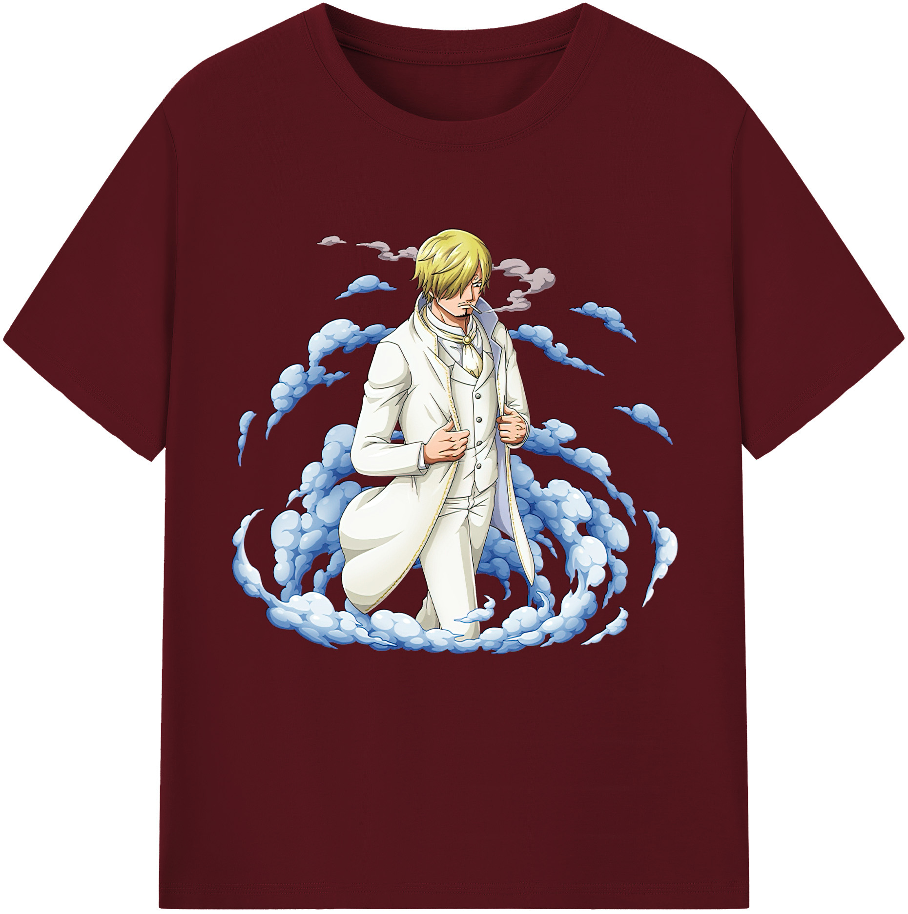 ワンピース サンジ ONE PIECE Sanji 綿100％半袖Tシャツ（フロントプリント）